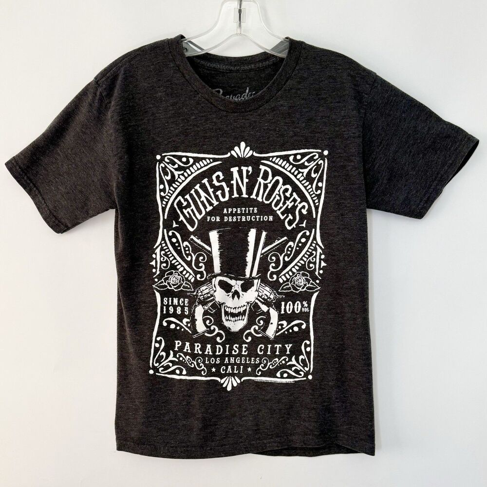 Bravado Guns N Roses Appetite For Destruction Graphic T-Shirt Mens SM Charcoal